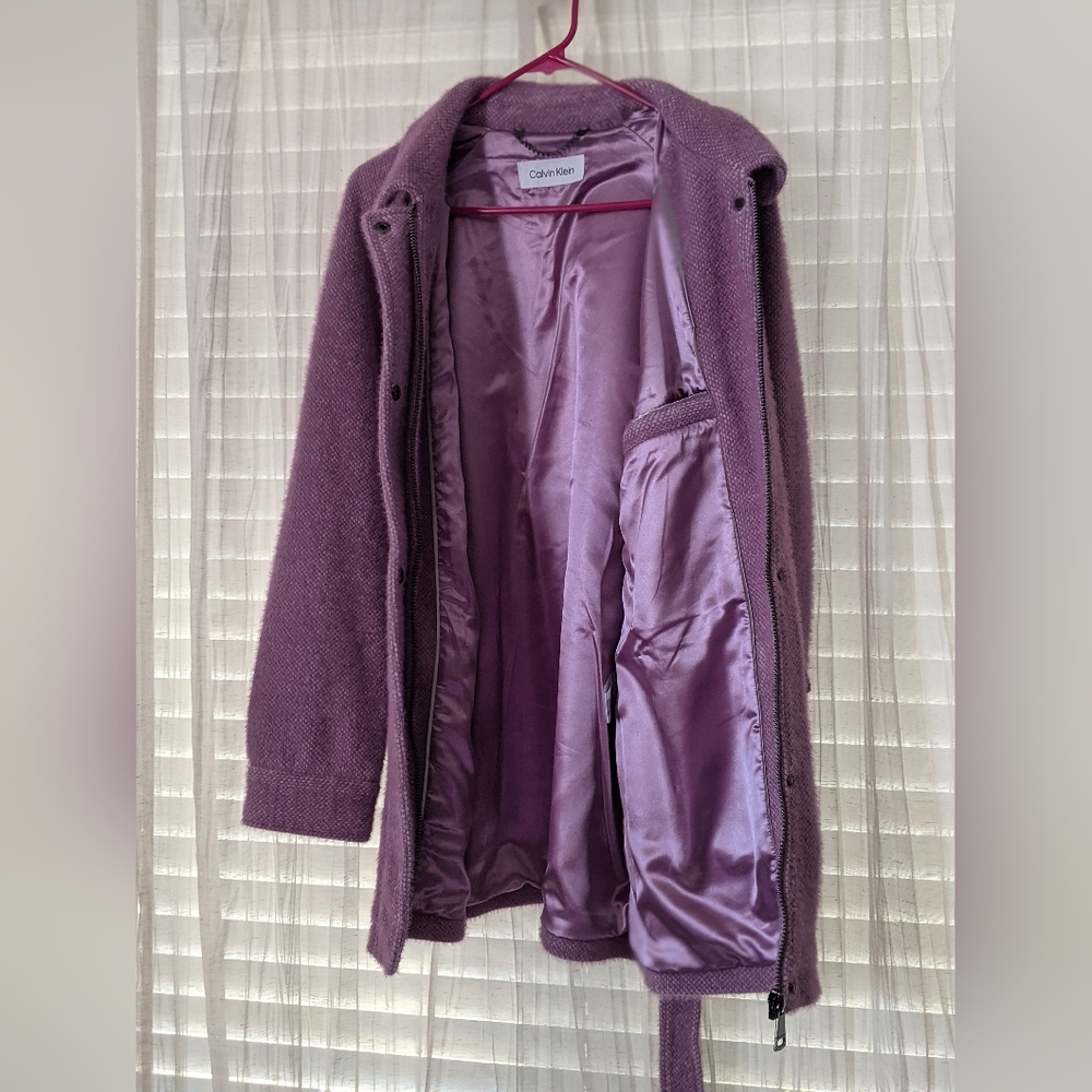 Purple / lavender Calvin Klein coat size Small